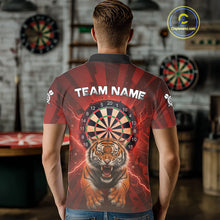 Load image into Gallery viewer, Horror Tiger Red Dartboard Custom Men&#39;s Darts Polo Shirt Dart Tournament Jerseys NYN1901