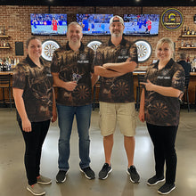 Load image into Gallery viewer, Dart team wearing Funny Deer Forest Custom Darts Jerseys, Personalized Tournament Team Uniforms