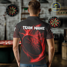 Load image into Gallery viewer, Custom Lightning Dartboard Red Skull Dart Men Polo Jerseys Dart Tournament Shirt NYN1670