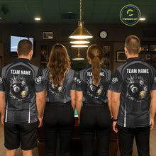 Load image into Gallery viewer, Personalized Grunge Crown 8 Ball &amp; 9 Ball Billiard Pool Shirt For Women Custom Billiard Team Jersey NYN3216