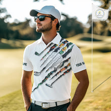 Load image into Gallery viewer, Cactus Pattern Golf Polo Shirt For Men Custom Cactus Golf Team Shirt, Golfer Gifts NYN2855