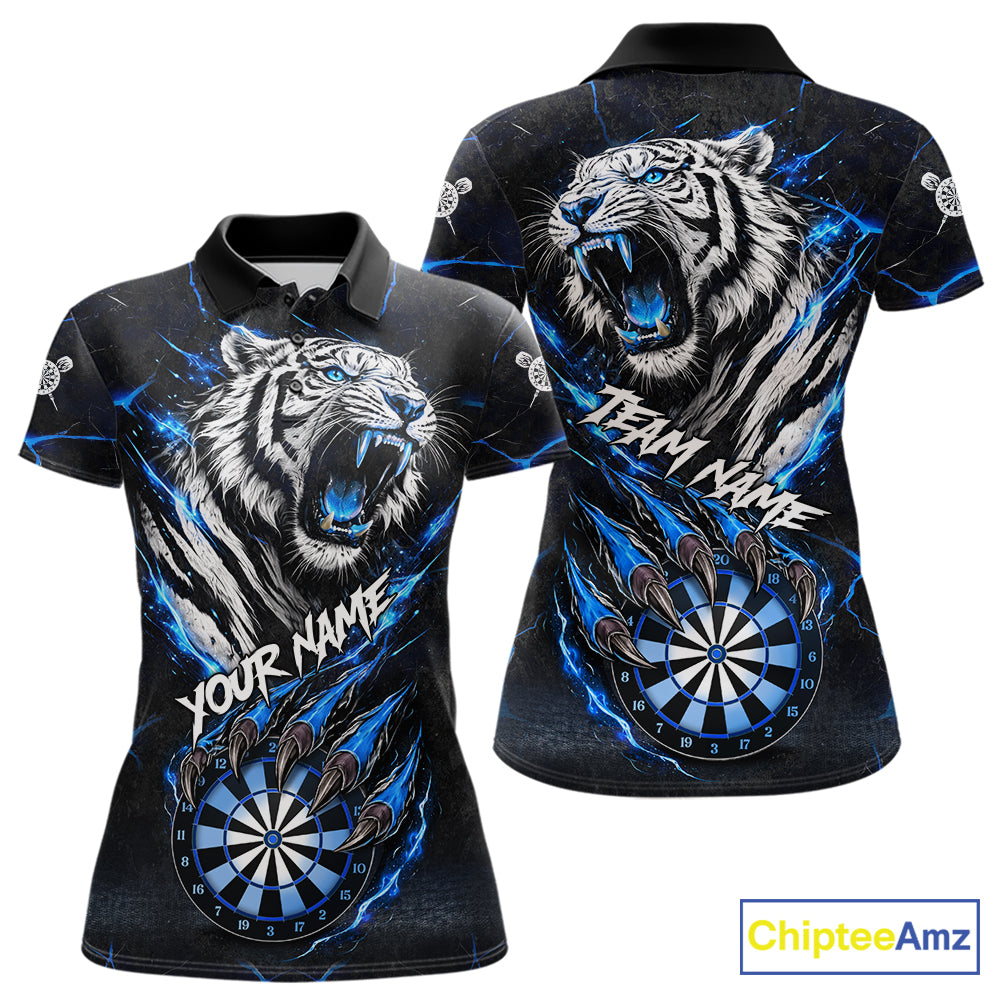 Custom Blue Claws Tiger Dart Shirts For Women Thunder Tiger Dart Team Shirt Darter Clothing Outfits NYN2887