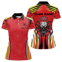 Load image into Gallery viewer, Personalized Black And Red Spider Dart Shirts For Women, Custom Dart Team Jerseys NYN0017