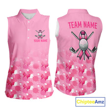 Load image into Gallery viewer, Pink sleeveless sports shirt with customizable text and graphics on a white background