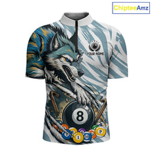 Load image into Gallery viewer, Personalized Wolf Claws 8 Ball Billiard Pool Shirt Custom Funny Billiard 3D Team Attire For Men NYN2951