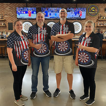 Load image into Gallery viewer, Custom Funny Rich Eagle Grunge US Flag Darts Polo Shirts For Men Patriotic Darts Team Jerseys NYN2757