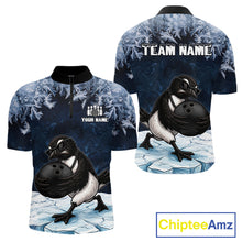 Load image into Gallery viewer, Funny Great Auk Icy Bowling Ball Shirts For Men Custom Snowflake Bowling Jersey, Gift For Bowlers NYN3172