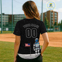Load image into Gallery viewer, Custom Astronaut Baseball Shirt For Women Youth Astronaut Authentic Baseball Jersey NYN1379