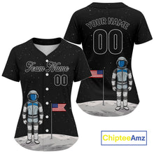 Load image into Gallery viewer, Custom Astronaut Baseball Shirt For Women Youth Astronaut Authentic Baseball Jersey NYN1379