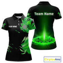Load image into Gallery viewer, Custom Women's Darts Jersey Green Lightning Dartboard With Halftone Pattern NYN0276