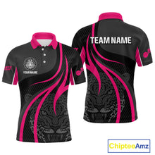 Load image into Gallery viewer, Custom Dart Jersey - Fuchsia &amp; Ebony Panther Power | Personalized Name For Men NYN0325