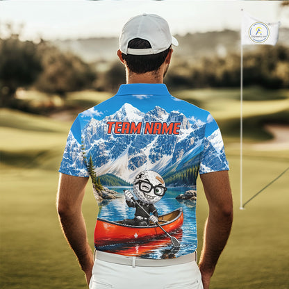 Golf Ball Canoe Golf Apparel Funny Golf Polos For Men Custom Golf Team Outfits, Upf Golf Shirts NYN3322