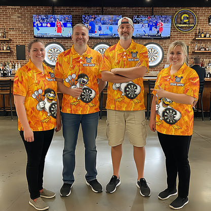 Personalized Funny Duck Darts Polo & 1/4-Zip Shirt For Women Custom Duck Dart Team Dart Jerseys NYN2958