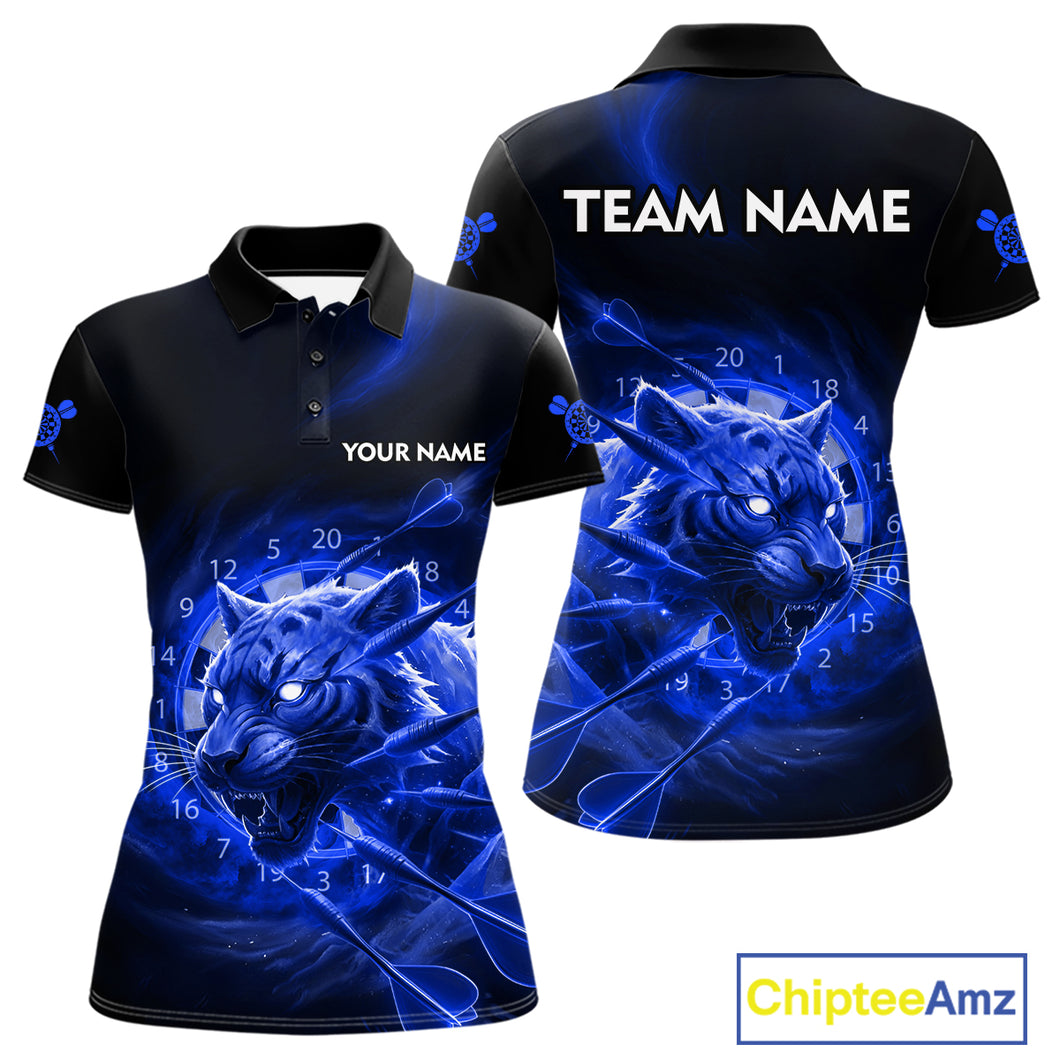Custom Purple Fantasy Tiger Storm Dart Arrow Darts Polo Shirt For Women Dart Team Jerseys NYN1823