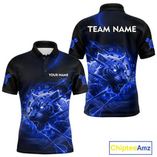Load image into Gallery viewer, Custom Purple Fantasy Tiger Storm Dart Arrow Darts Polo Shirt For Men Dart Team Jerseys NYN1823
