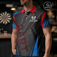 Load image into Gallery viewer, US Flag Eagle Multi Color Men's Dart Shirt - Custom Team Name For Darts Jersey NYN0452