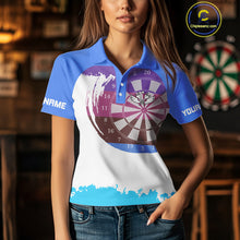 Load image into Gallery viewer, Colorful Grunge Dartboard Custom Polo Shirt For Women - Darts Team Jersey NYN0710