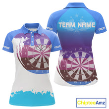 Load image into Gallery viewer, Colorful Grunge Dartboard Custom Polo Shirt For Women - Darts Team Jersey NYN0710