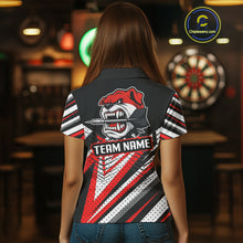 Load image into Gallery viewer, Bulldog Play Dart Arrow Custom Darts Polo Shirt For Women - Darts Team Jersey NYN0764