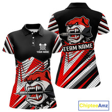 Load image into Gallery viewer, Bulldog Play Dart Arrow Custom Darts Polo Shirt For Women - Darts Team Jersey NYN0764