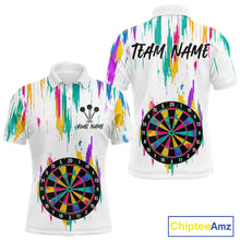 Load image into Gallery viewer, Custom Colorful Grunge Dartboard Darts Jerseys For Men, Darts Team Shirt Personalized NYN1094