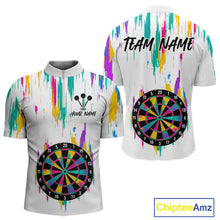 Load image into Gallery viewer, Custom Colorful Grunge Dartboard Darts Jerseys For Men, Darts Team Shirt Personalized NYN1094