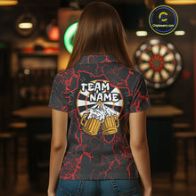 Load image into Gallery viewer, Custom Women&#39;s Darts Polo Shirts Playing Darts And Beer For Darts Jersey NYN0774