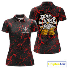 Load image into Gallery viewer, Custom Women&#39;s Darts Polo Shirts Playing Darts And Beer For Darts Jersey NYN0774