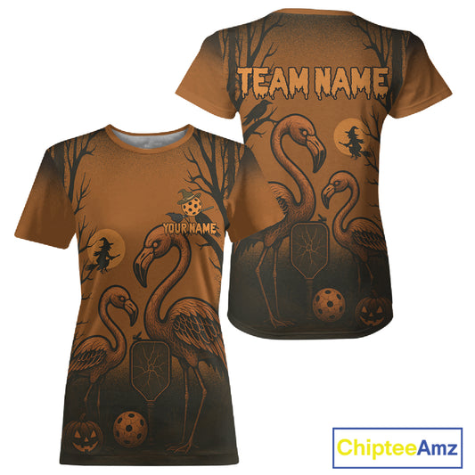 Custom Halloween Pickleball T-Shirt For Women Funny Pickleball Couple, Pickleball Lovers NYN1200