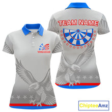 Load image into Gallery viewer, Light Eagle Dartboard Women&#39;s Darts Polo Shirt - Custom Name For Darts Jersey NYN0760