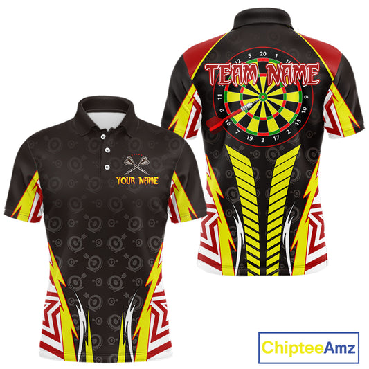 Multicolor Dartboard Darts Shirt For Men - Custom Team & Name For Darts Jersey NYN0527