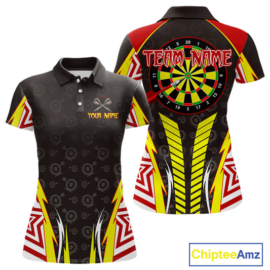 Multicolor Dartboard Darts Shirt For Women - Custom Team & Name For Darts Jersey NYN0527