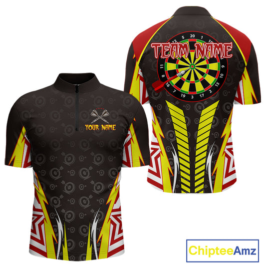 Multicolor Dartboard Darts Shirt For Men - Custom Team & Name For Darts Jersey NYN0527