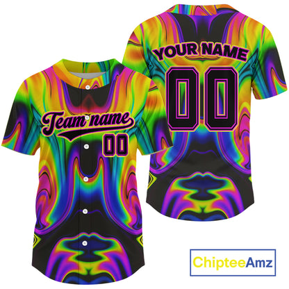 Personalized Holographic Baseball Jerseys Custom Authentic Baseball Jersey For Men & Youth NYN1184