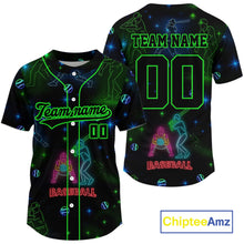 Load image into Gallery viewer, Cyberpunk Baseball Jersey For Men Custom Outfits Futuristic Baseball Shirt For Players NYN0843