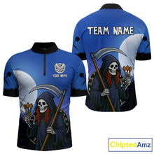 Load image into Gallery viewer, The Reaper Darts Gothic Style Men's Darts Team Shirt - Custom Name For Players NYN0497