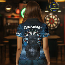 Load image into Gallery viewer, Bulldog Play Darts Women&#39;s Polo Shirt Darts Jersey Custom Name For Players NYN0738