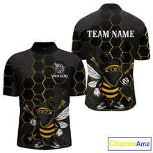 Load image into Gallery viewer, Bee Human And Dart Arrows Funny Darts Shirt For Men - Custom Name &amp; Team Jersey NYN0669