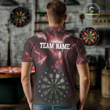 Load image into Gallery viewer, Custom Lightning Red Eagle Dartboard Men Dart Shirt Outfits Dart Team Jerseys NYN1067