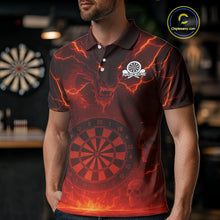 Load image into Gallery viewer, Red Custom Lightning Dragon Skull Dart Shirts For Men Outfit Dart Dragon Jerseys NYN1058