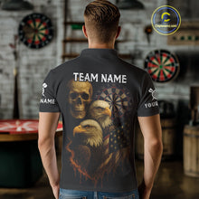 Load image into Gallery viewer, Custom Darts Shirt For Men Retro US Flag Patriotic Dart Jerseys, Vintage Dart Shirts NYN1123