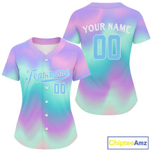 Load image into Gallery viewer, Personalized Holographic Baseball Jerseys Custom Baseball Jersey For Women &amp; Youth NYN1210