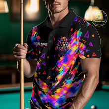 Load image into Gallery viewer, Personalized Colorful Paint Billiard Ball Shirt For Men Custom Billiard Pool Team Jersey NYN3225