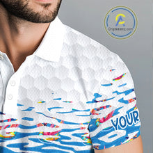 Load image into Gallery viewer, Flamingo Golf Clothing Waving Summer Golf Shirt Funny Custom Floral Golf Polo, Best Golf Gifts NYN2937