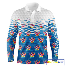 Load image into Gallery viewer, Flamingo Golf Clothing Waving Summer Golf Shirt Funny Custom Floral Golf Polo, Best Golf Gifts NYN2937