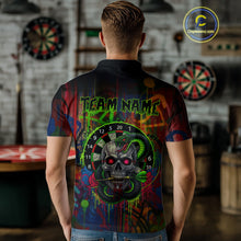 Load image into Gallery viewer, Colorful Cobra Skull Dartboard Custom Graffiti Men Darts Polo Shirt Shark Dart Jerseys NYN1924