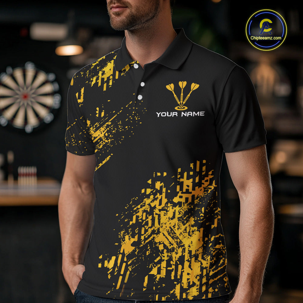 Personalized Funny Beer Cheer And Play Darts Polo & 1/4-Zip Shirt For Men Beers Dart Team Jerseys NYN2946