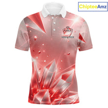 Load image into Gallery viewer, Mens Golf Polo Shirt Custom Red-Diamond Crystal Golf Ball Custom Name Golf Shirts For Team NYN3157