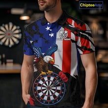 Load image into Gallery viewer, Person wearing a shirt with an eagle and dartboard design, with 'Chiptee Amz' branding.