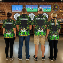 Load image into Gallery viewer, Cheer Beer &amp; Play Dartboard Shamrock Women Darts Polo Shirt Custom St Patrick's Day Darts Jersey NYN2534